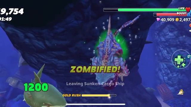 New Meltdown vs Alpha Zombie vs Ancient Megalodon - Hungry Shark World DaNi MC Gaming смотреть онлайн
