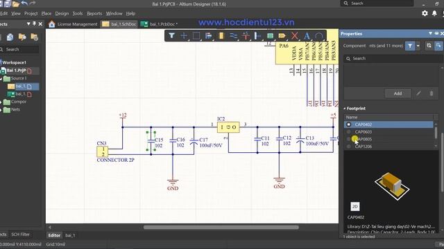 Altium|Sơ đồ nguyên lý: Bài 14-Xuất nguyên lý sang Layout và check lỗi/Altium Schematic and Layout смотреть онлайн