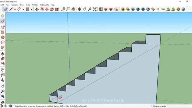 11 SKETCHUP STAIRS DESIGN DOG LEGGED STAIRS смотреть онлайн