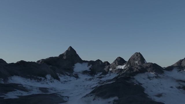 Blender- Procedural Snowy Mountains Fly-through смотреть онлайн