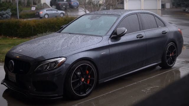 Relaxing Rain Sounds with 500HP MERCEDES C450 AMG! смотреть онлайн
