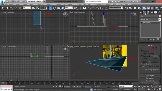 Creating Geometry for Camera Mapping in 3ds Max смотреть онлайн