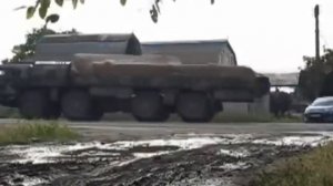 Колонна боевой техники украинских вооруженных сил движется к границе