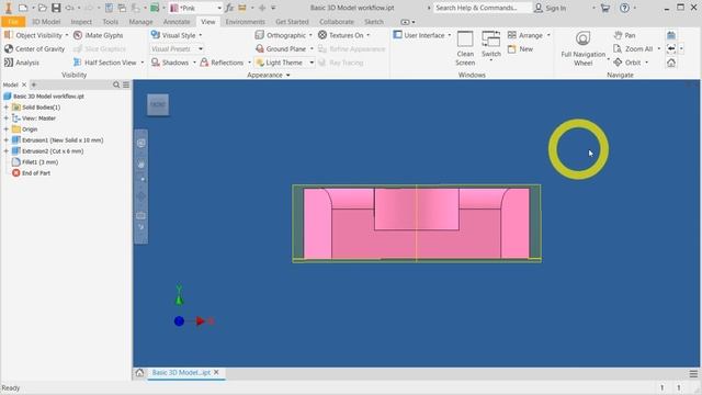 Setting New Front and Isometric View in Autodesk Inventor смотреть онлайн
