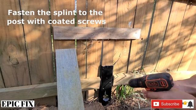 How to Fix a Broken Fence Post without Removing Fence Panels смотреть онлайн