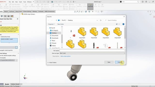 Solidworks Tip - Save Bodies | Xư lý file Import nhiều Body thành nhiều file Part rời - Assembly смотреть онлайн