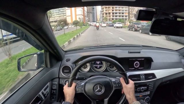 2013 Mercedes-Benz C350 4Matic sunset driving смотреть онлайн