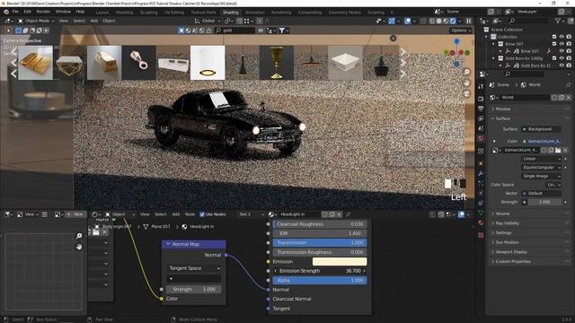 Shadow Catcher w Blender 3.0. Cień i odbicia w kolorze смотреть онлайн