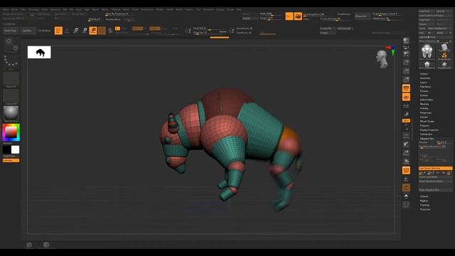 Zbrush/Zsphere/지브러쉬 기초/기본 지스피어 사용하기 смотреть онлайн