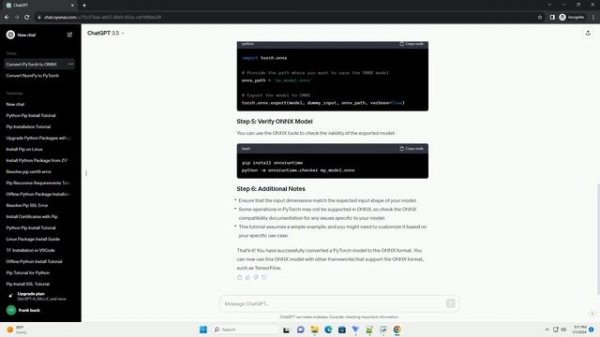 convert pytorch pth to onnx