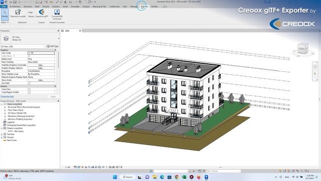 Creoox glTF+ Exporter (Revit2GLTFCxExporter) - Make your Revit project available anytime & anywhere смотреть онлайн