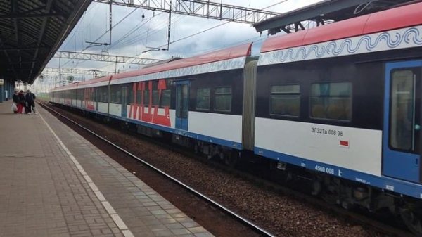 Иволга 3.0 прибывает на ст. Выхино МЦД-3