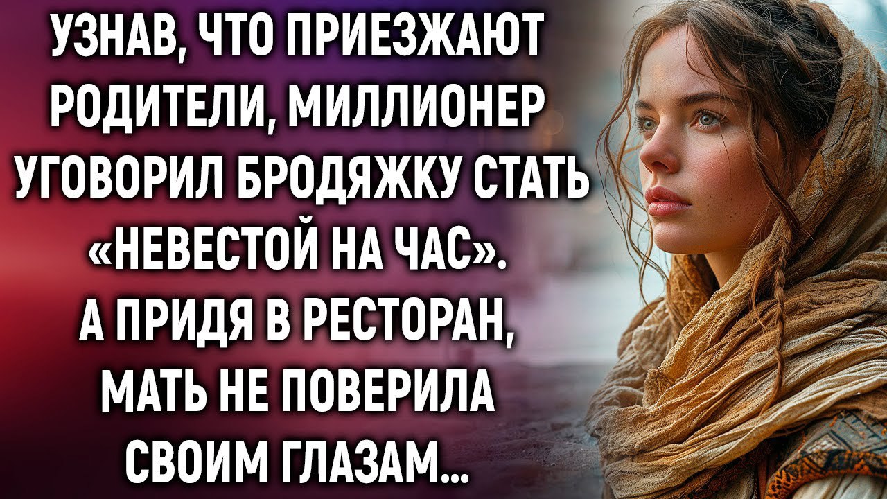 Узнав, что приезжают родители, миллионер уговорил бродяжку стать «невестой на час». А придя… смотреть онлайн
