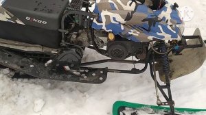 Переделка снегохода Динго Т125 в Динго Т180 и переделка гусеницы. Часть 2.