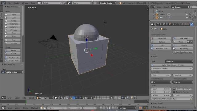 How to Simulate Rain: Using Fluid in Blender (Part I) смотреть онлайн