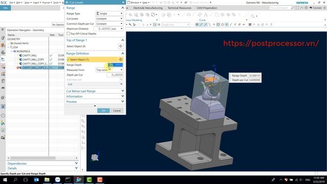 [Part 1] Siemens NX CAM 5 axis tutorial 3+2 axis roughing смотреть онлайн