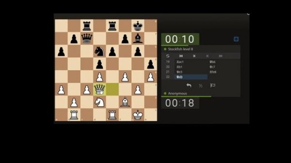 how to beat stockfish level 8 on lichess