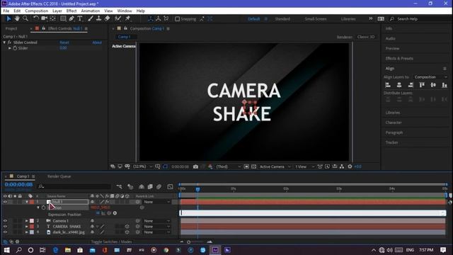 After Effects Tutorial | Camera Shake Effect смотреть онлайн