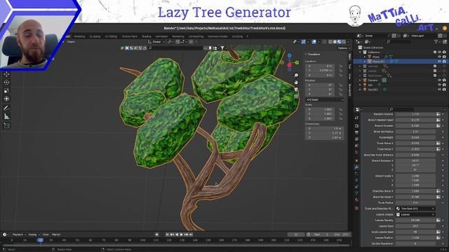 Lazy Tree Generator Update version 1.1 - Mattia Galli Art смотреть онлайн