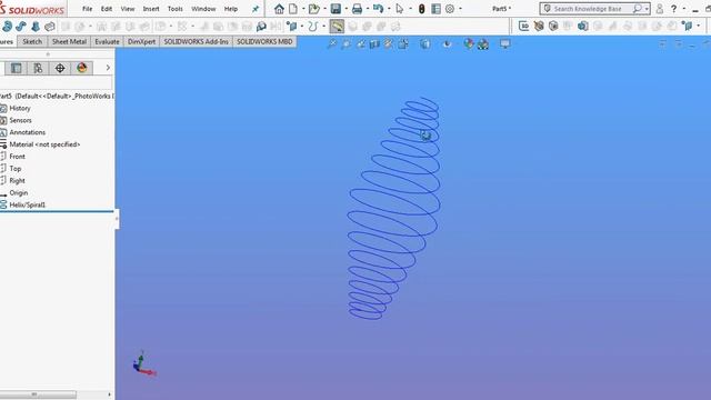 Barrel Spring Solidworks смотреть онлайн