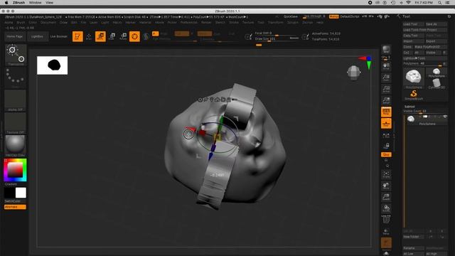 Zbrush 2 Move Mask смотреть онлайн