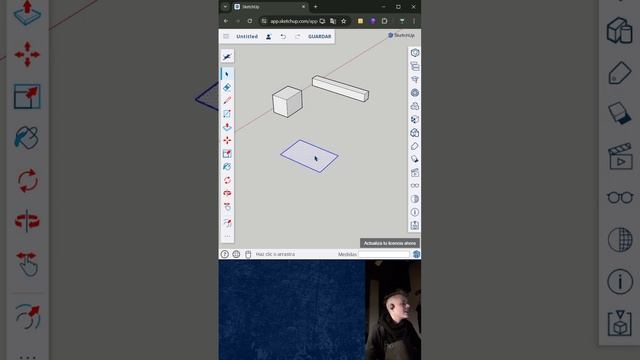 Aprendemos SketchUp Web - Herramientas OFFSET Equidistancia y Rotar смотреть онлайн