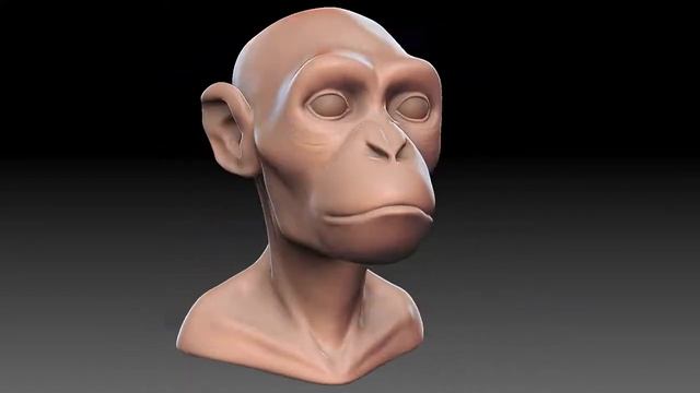 zbrush 4 R2 Monkey Turntable WIP смотреть онлайн