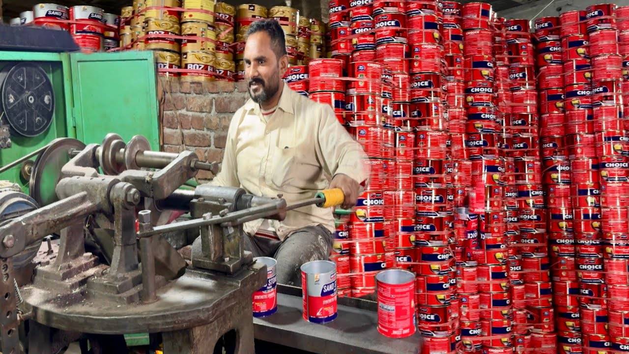 Изготовление прочных коробок для канистр с краской из металлических листов: путь точности и качества смотреть онлайн