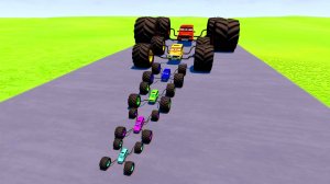 МУЛЬТИКИ ПРО МАШИНКИ БОЛЬШАЯ И МАЛЕНЬКАЯ МАШИНКА ПРОТИВ ПОРТАЛА