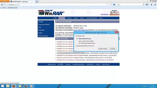 Como instalar WinRAR original 5 01 x64 español смотреть онлайн
