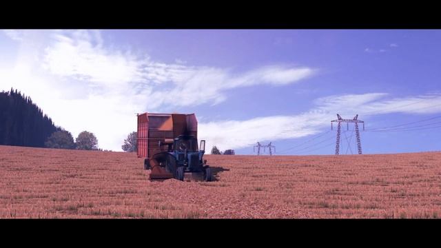 |Колхоз им. Т.Г. Шевченко| Лето: подбор валков соломы, жатва ячменя, дискование смотреть онлайн