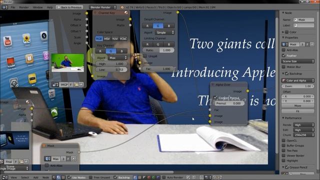Green Screen Removal in Blender смотреть онлайн