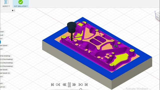 Fusion 360 | Milling simulation | 3 Axis mill tool path смотреть онлайн