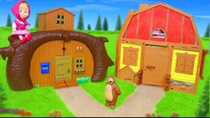 Маша и Медведь показывают свои домики и гардероб. Видео для детей. 
#дети
#вилеодлядетей