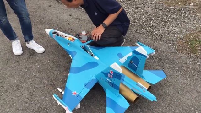 FMS Sukhoi Su27 EDF VS K45 Turbine Jet Version 1/2/3 By Dji MP Dji OA & FPV