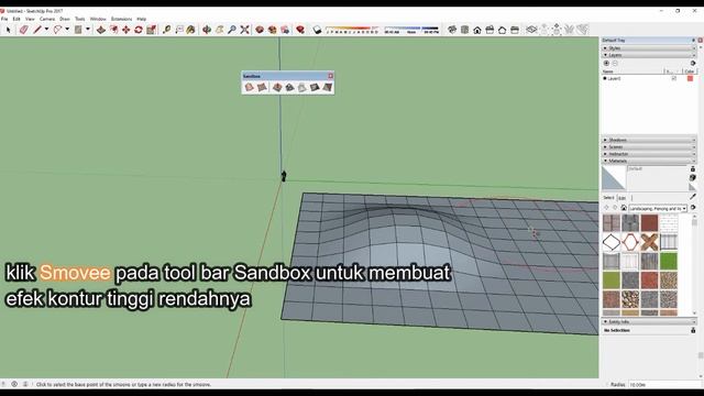 MEMBUAT KONTUR DI SKETCHUP смотреть онлайн
