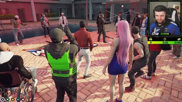 HUGE Party At The Mandem Block In GTA 5 RP! смотреть онлайн