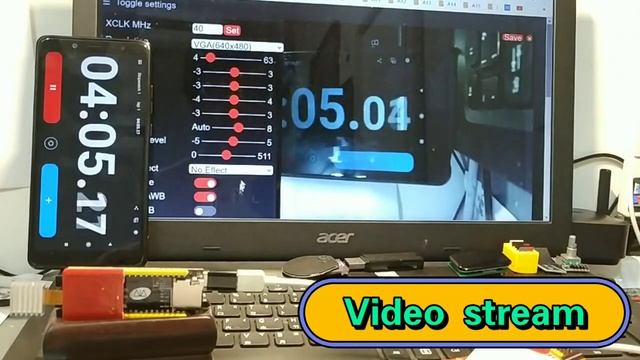 WT32S3 (esp32s3 N16R8) + OV5640 смотреть онлайн