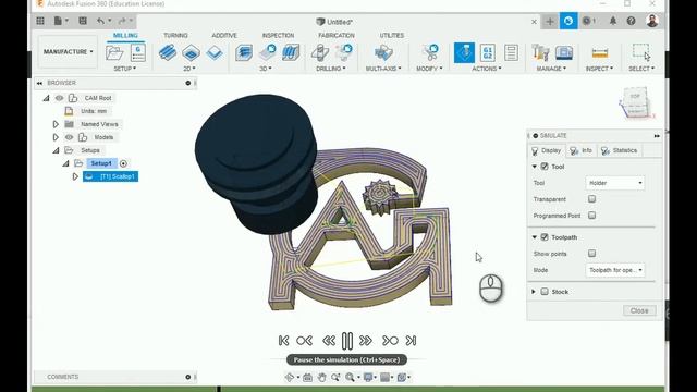 FUSION 360 LOGO DESIGN смотреть онлайн