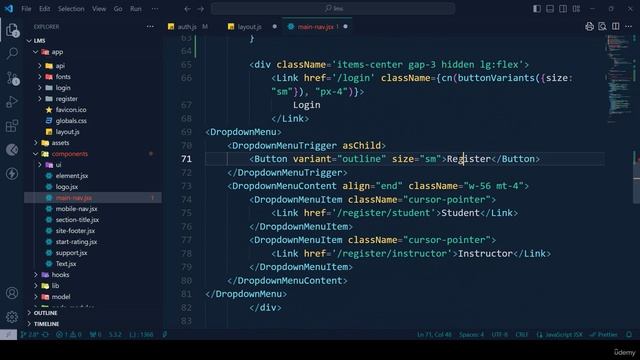 55 -Login Logout Instructor and Student with Next Auth Part 4 смотреть онлайн