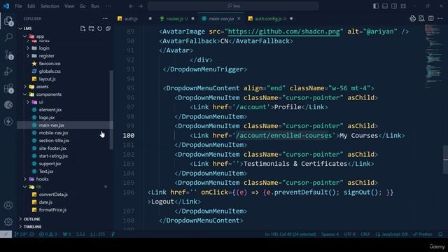 57 -Protected Route For Profile Page Part 2 смотреть онлайн