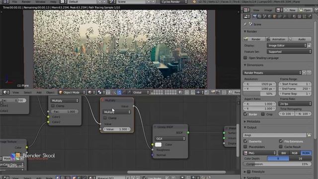 Create Fog on Glass with Text in Blender смотреть онлайн