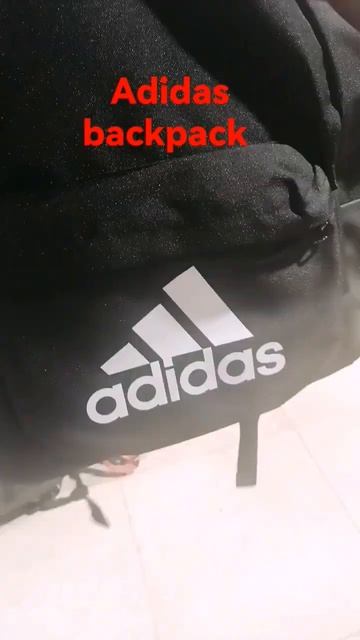 originally adidas black backpack bag!! 5 Litar!! leptop protection!! 3 zip with 2 big 1 small!!