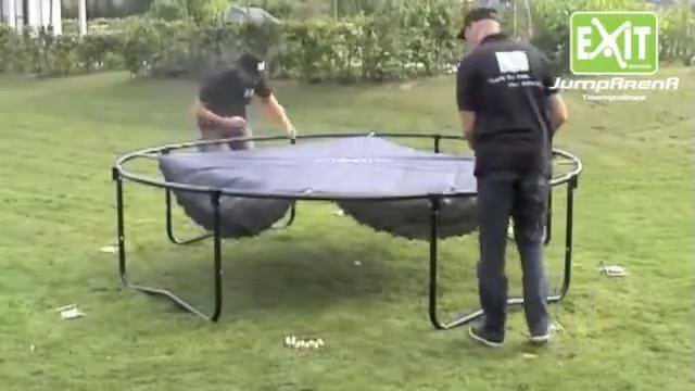 EXIT JumpArenA Round Trampoline Assembly video смотреть онлайн