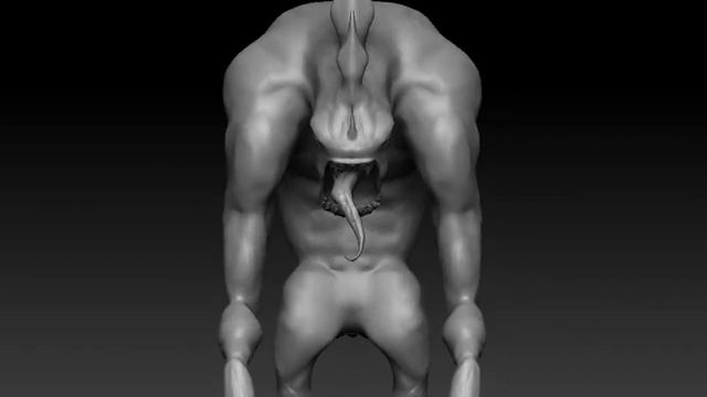 Creature modeling in zbrush turntable смотреть онлайн