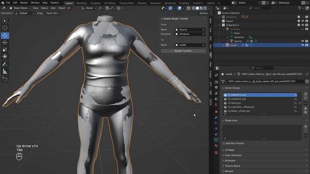 Blender Addon - Simple Weight Transfer смотреть онлайн