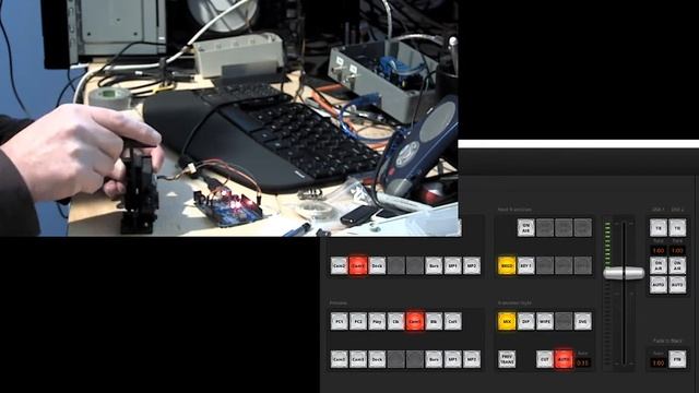 Encoder based T-Bar controlling ATEM