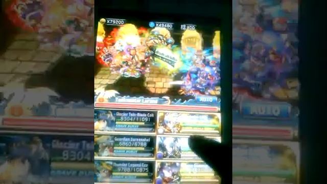 Brave Frontier Global - 4 Heroes of Palmyna Level 3 Clear 100% Walkthrough смотреть онлайн