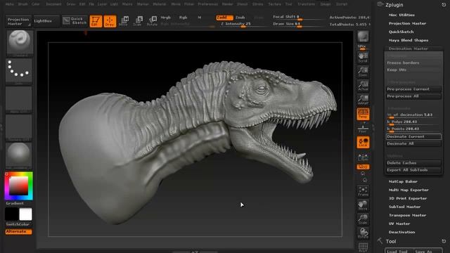 CGI 3D Tutorial : "Decimation Master in zBrush" - by 3dmotive смотреть онлайн