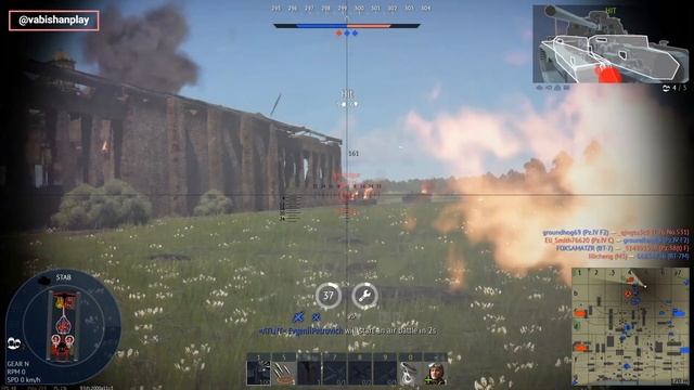 War Thunder - American Light Tank M24 Chaffee Ground Arcade Battles смотреть онлайн